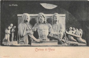 lot 74 certosa di pavia la pieta postcard sculpture italy