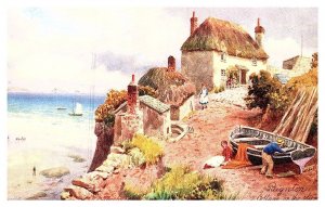 Paignton , Cottage on the Cliff, Tuck's 6284