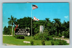 Vero Beach FL- Florida, McKee's Jungle Garden, Advertising, Chrome Postcard