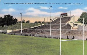 La Salle-Peru Township High School Oglesby Jr. College Stadium Illinois Postcard