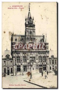 Postcard Compiegne Old City Hall Facade