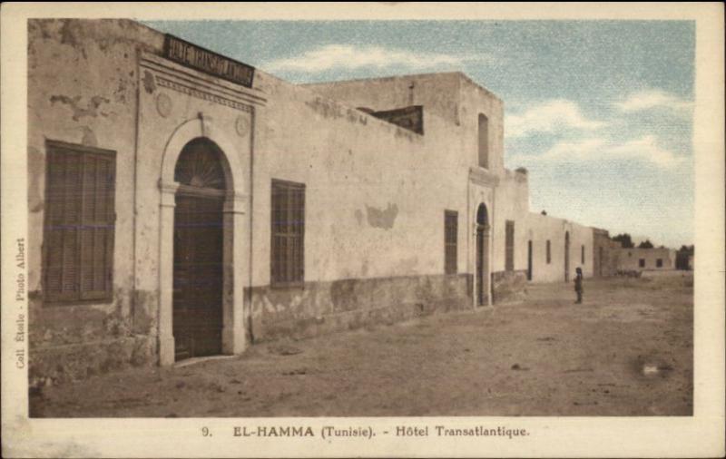 El Hamma Tunisia Africa Arab Village c1915 Postcard #2