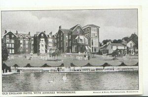 Cumbria Postcard - Old England Hotel with Annexes - Windermere - Ref 17963A