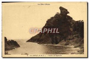 Old Postcard From La Ciotat Rock Figuerolle