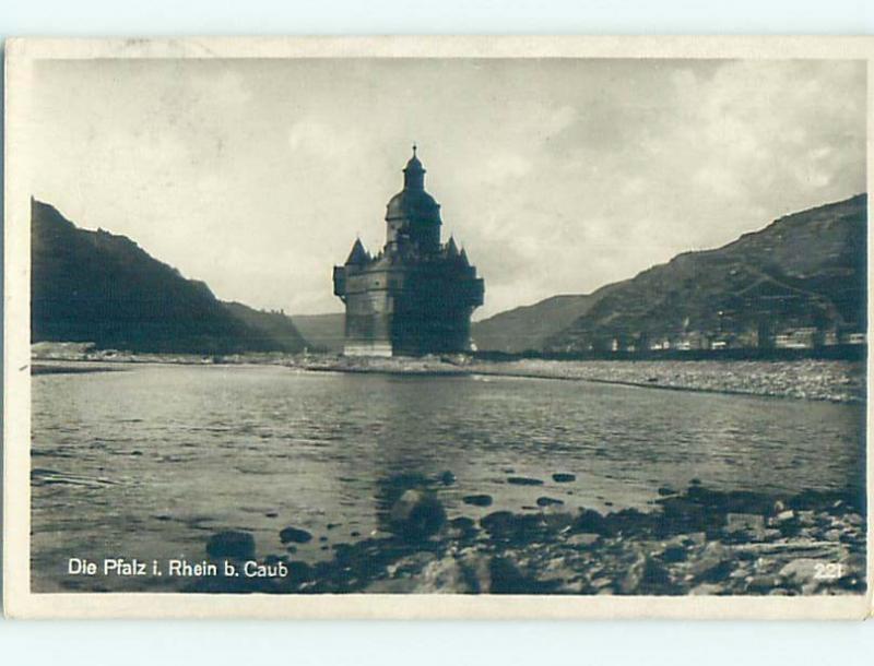 old rppc DIE PFALZ Kaub - Caub - Rhineland-Palatinate Germany HM2357