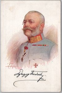 Field Marshal Friedrich Archduke of Austria WWI Portrait Postcard Reisser H82