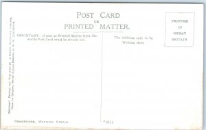 c1910s Warwick Castle, England Drawbridge Gatehouse Peacock Medieval Towers A365