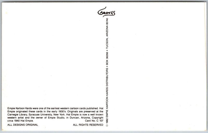 In The Far, Far West, Comic - Postcard 