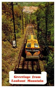 Postcard TRAIN STATION SCENE Chattanooga Tennessee TN AQ9778