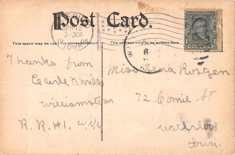 Parkersburg West Virginia Post Office Antique Postcard (J37553)