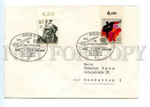 494678 GERMANY 1973 year Concord flight Genf New York special cancellation COVER