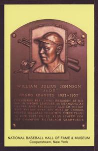William Johnson Baseball Hall Fame Post Card 3244