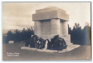 Heroes Cemetery Monument Nisch Serbia Europe RPPC Unposted Photo Postcard