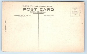 JAMAICA ~ Scene on the COBRE RIVER c1910s Hand Colored Postcard