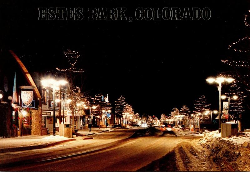 Colorado Estes Park At Night