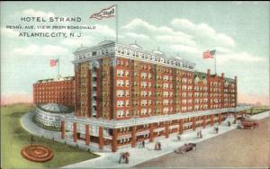 Atlantic City NJ Hotel Strand Penna Ave c1910 Postcard