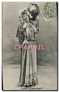 Old Postcard Fancy Sarah Bernhardt