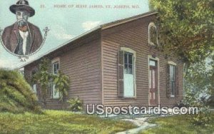 Home of Jesse James in St. Joseph, Missouri