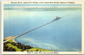 M-95851 Newport News-James River Bridge of the James River Bridge System VA