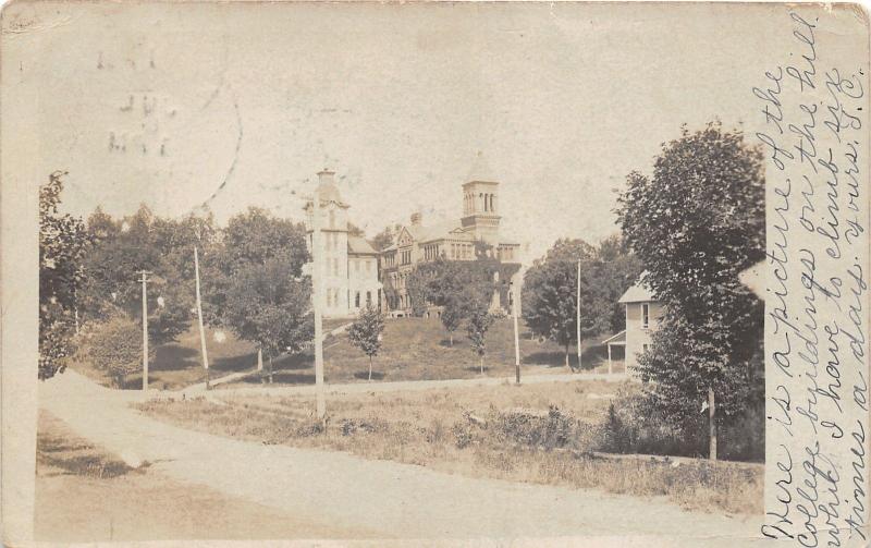 Angola Indiana~Tri-State College Buildings-Street-House~See Note!!!~1906 RPPC