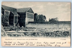 Franklin New Hampshire Postcard Eastman Falls Excelsior Mill Exterior View 1907