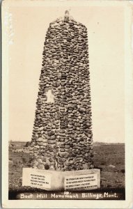 RPPC Boot Hill Monument Billings Montana Real Photo Postcard Montana B1 Cemetery