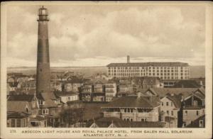 Atlantic City NJ Birdseye From Galen Hall - Lighthouse c1910 Postcard