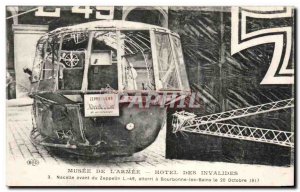 Old Postcard Musee De L Armee Hotel Des Invalides Platform before zeppelin Bo...