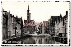 Postcard Old Bruges Quai Du Mirror