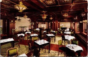 Postcard Japanese Tea Room at Congress Hotel and Annex in Chicago, Illinois