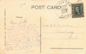 LPS61 BLUFFTON Ohio South Main Street View Postcard