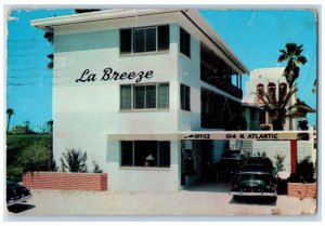 1957 La Breeze Motel, North Atlantic Ave. Daytona Beach FL Vintage Postcard 