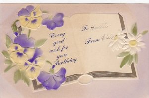 PFB Serie 8141 Happy Birthday Book with Gold Border