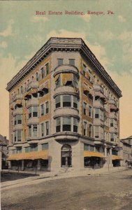 Postcard Real Estate Building Bangor PA