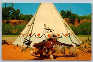 Native American Indian  Kiowa Eagle Dancer  Redwing Hantoga  Postcard