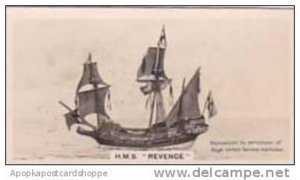Carreras Vintage Cigarette Card Notable Ships 1929 No 10 H M S  Revenge