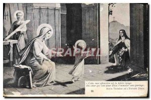 Postcard Old efeuillee This rose is the heart of the picture didel? God who w...