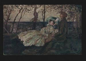 3077256 Idyll of lovers by SOMOFF Russia ART NOUVEAU vintage PC