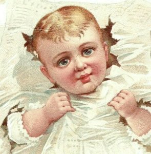 1880s Bensdorp's Cocoa Mfg. Amsterdam, Holland Adorable Baby P195 