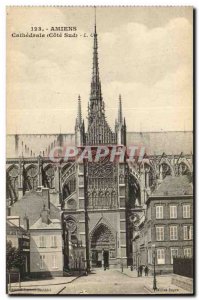 Old Postcard Amiens Cathedral (south side)