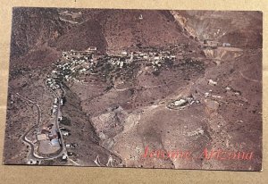 VINTAGE POSTCARD UNUSED - AIR VIEW OF JEROME, ARIZONA