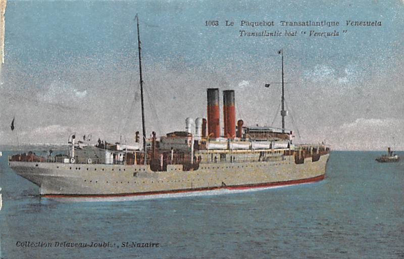 Le Paquebot, Transatlantique Venezuela France Unused 