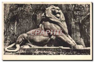 Old Postcard Belfort Lion Symbol of Resistance heroTque Belfort 1870 71