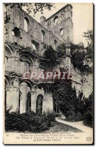 Old Postcard Former Abbey of Jumieges lateral Ruins of Our Lady & # 39eglise