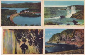 Lake Superior North Shore 8x Boat Train Canada Rare Old Postcard s
