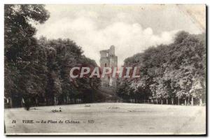 Old Postcard Vire Place du Chateau