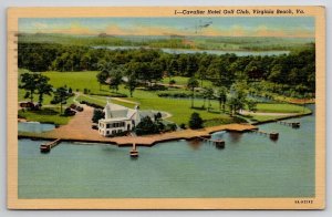 Virginia Beach VA Cavalier Hotel Golf Club Cottages Virgina Postcard O30