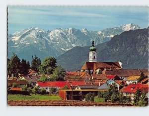 Postcard Murnau gegen Zugspitzgruppe, Murnau, Germany