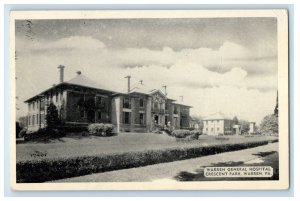 Warren General Hospital Crescent Park Warren Pennsylvania PA Vintage Postcard 