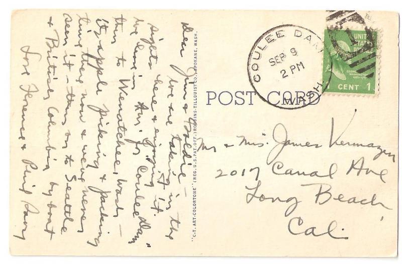 Post Card  Washington State
